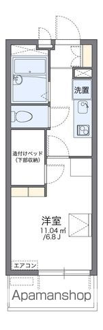 レオパレスセジュール高槻の間取り写真