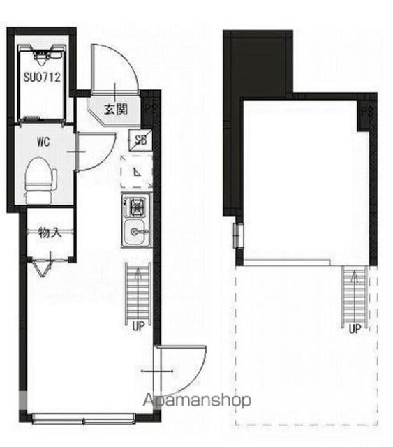 ＰＲＯＰＳ[1R/12.55m2]の間取図
