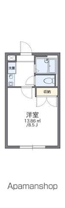 レオパレスＳＴＥＬＬＡ[1K/23.18m2]の間取図
