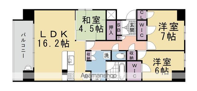 京都桂川つむぎの街グランスクエアの間取り写真