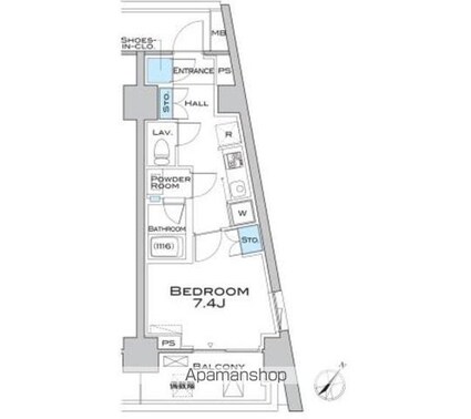 ＭＦＰＲコート武蔵小山[1K/30.37m2]の間取図