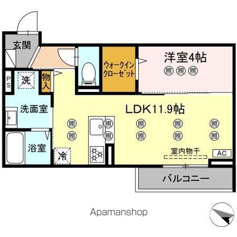 サンガーデン新山口 A棟の間取り写真