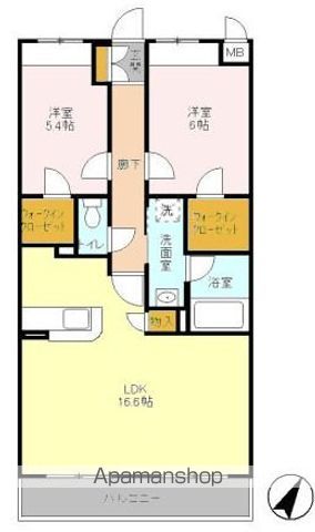 クレア立川の間取り