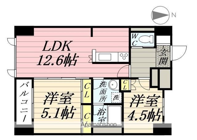 ラピスラズリ上杉の間取り写真