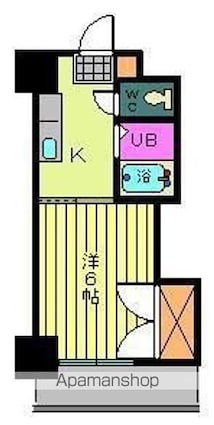 第９６杉フラット[1DK/21.73m2]の間取図