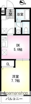 Ｅｓｐｏｉｒ　ｃｏｔｅａｕ（エスポアコトー）[1DK/33.63m2]の間取図