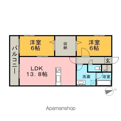 ロイヤルガーデン原田の間取り写真