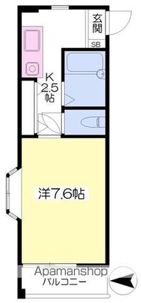 トーヨレジデンス[1K/19.74m2]の間取図