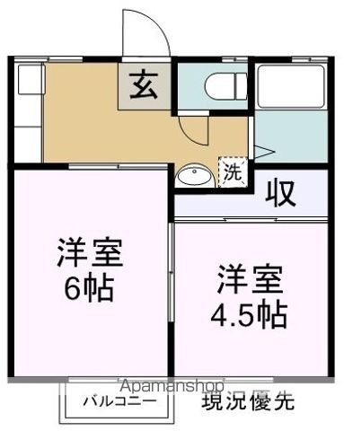 ブルースカイハイツ地吹の間取り写真