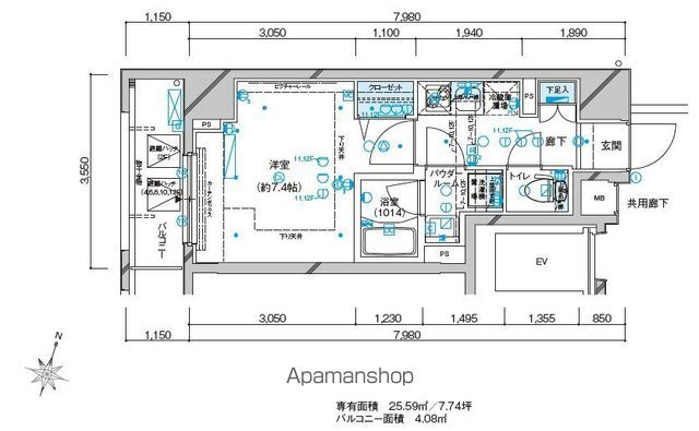 メインステージ板橋本町駅前IIの間取り写真