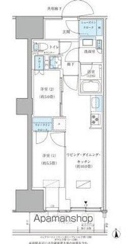 パークアクシス品川天王洲アイルの間取り写真