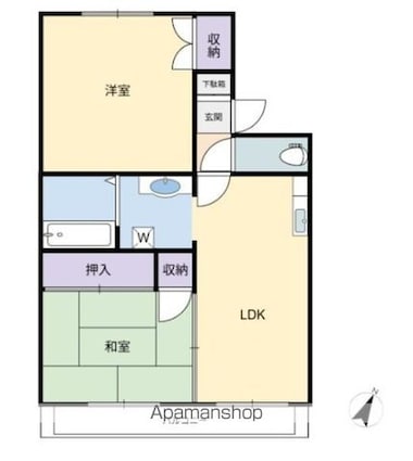 セジュール村前[2LDK/50.39m2]の間取図