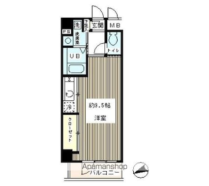 グランリオ　フォーシーズン[1K/30m2]の間取図