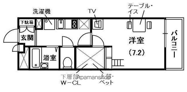 レオパレス逢阪の間取り写真