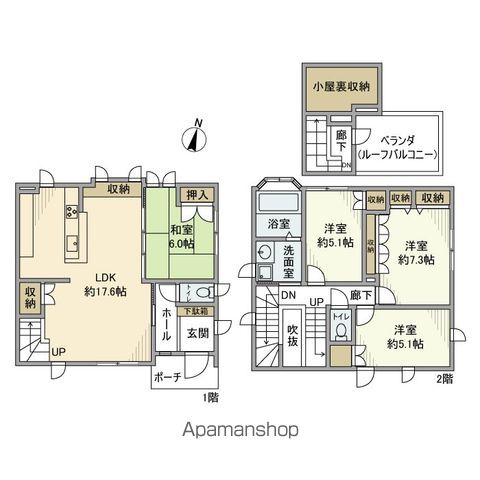 北烏山戸建の間取り