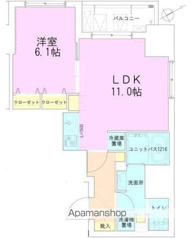 門前仲町レジデンス八番館の間取り写真