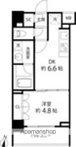 新宿区下落合のマンションの間取り