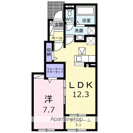 セイバリーＧ[1LDK/50.14m2]の間取図