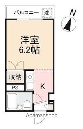 フジマンション[1K/19.3m2]の間取図