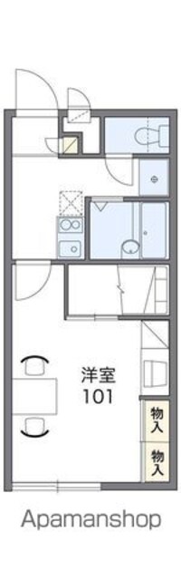 レオパレス与奈泉[1K/23.18m2]の間取図