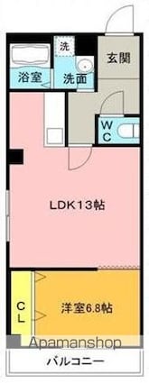 アクアフォレスト[1LDK/50.05m2]の間取図