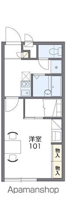 レオパレスフォーサイト　松山[1K/23.18m2]の間取図