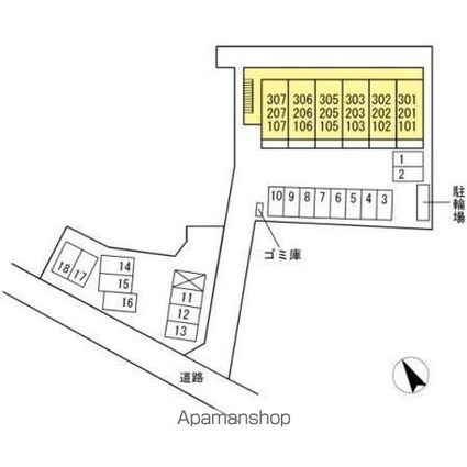 リリベール[1LDK/40.32m2]の配置図