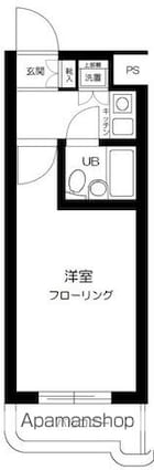 日神パレス永福町[1K/16.9m2]の間取図