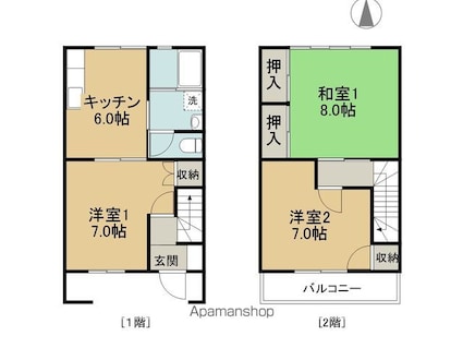 コートブランシェ[3DK/66.24m2]の間取図