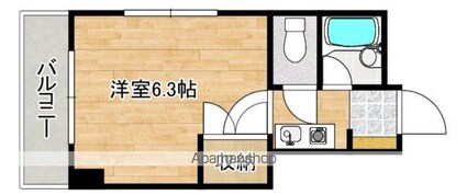 エステート２４東雲[1K/18m2]の間取図