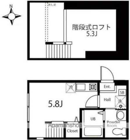 ハーミットクラブハウス横浜浅間台の間取り