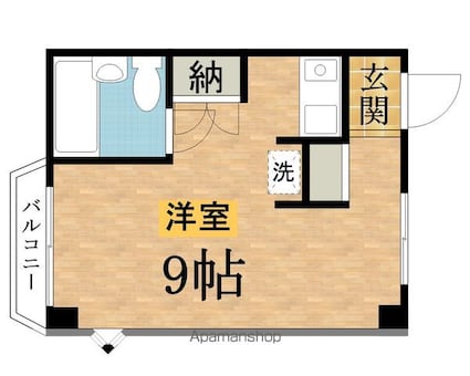 シンフォニーハウス[1R/24m2]の間取図