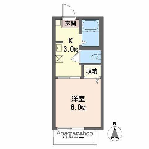 クレール五月が丘の間取り写真