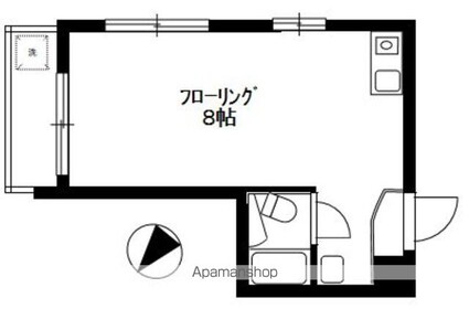 シティコーポ東山[1R/17.66m2]の間取図
