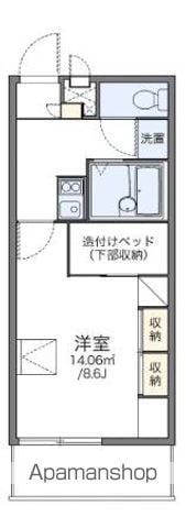 レオパレスCARTIER勅使Kの間取り写真