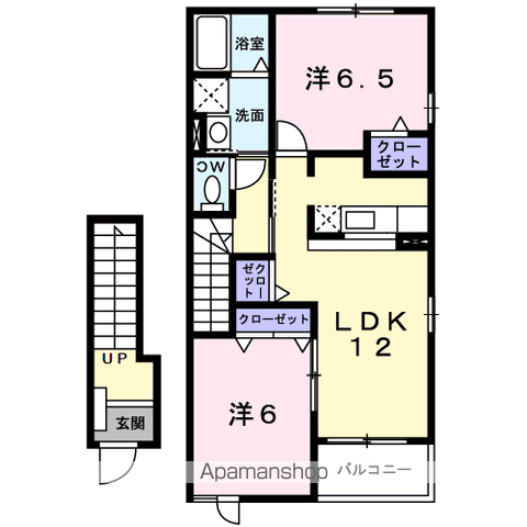 【サンライト若松　Ⅰの間取り】