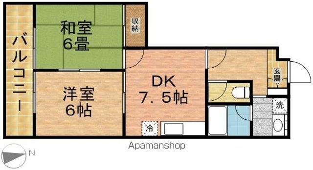 シャトー・イイヅカの間取り写真