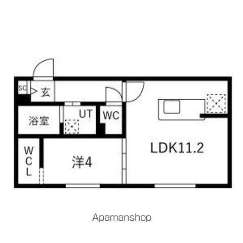 MODA N13の間取り写真