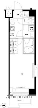 ルーブル大島参番館[1K/26.97m2]の間取図