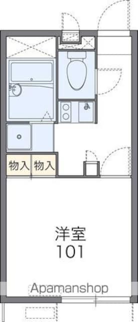 レオパレスアマランサス[1K/20.28m2]の間取図