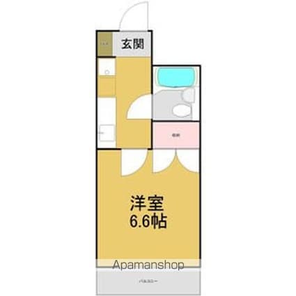 ハートイン高畑南[1K/20.3m2]の間取図
