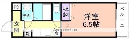 和歌山県和歌山市岡南ノ丁[1K/25.2m2]の間取図