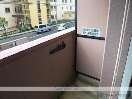 ベーラバン清水[1K/24.3m2]のバルコニー