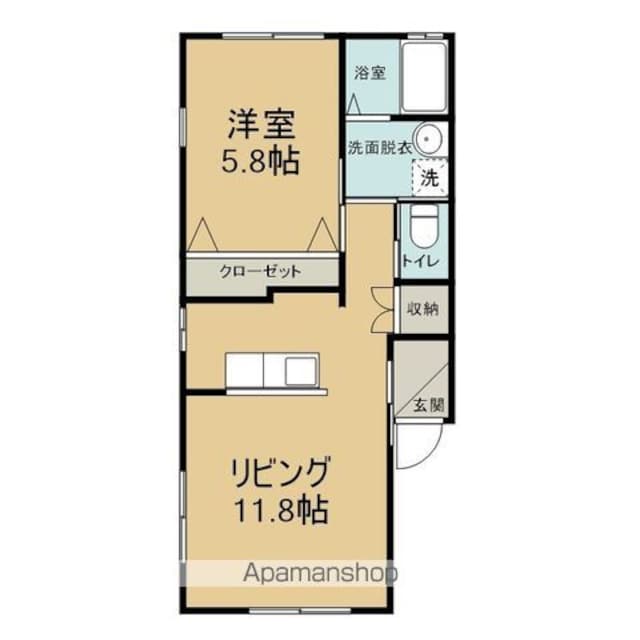 コーポエースＡ[1LDK/39.47m2]の間取図