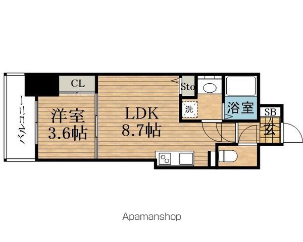 ミラージュパレス本町DEPARTの間取り写真