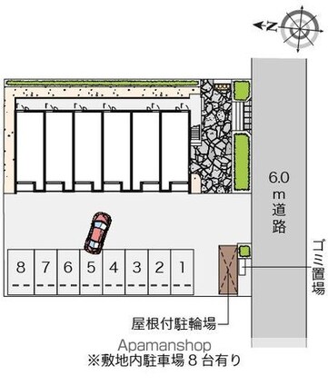 クレイノフラグランス[1K/25.89m2]の配置図