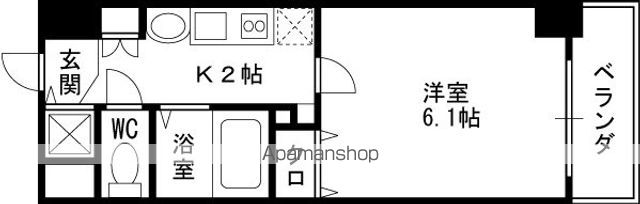 プレサンス梅田北パワーゲートの間取り写真