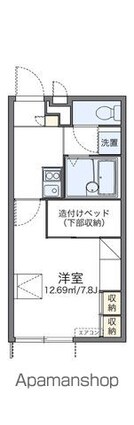 レオパレスパル北方Ⅲ[1K/21.81m2]の間取図