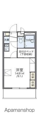 レオパレスシャルム瀬戸[1K/23.18m2]の間取図