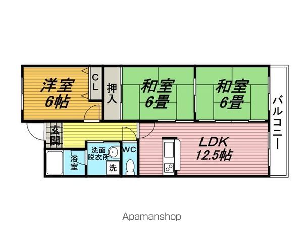 プリムベール向丘の間取り写真
